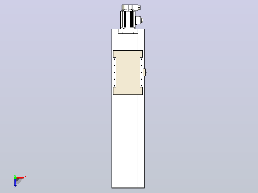 滚珠丝杠直线轴带导轨全封闭TPA-HCR-220D-3210C-L600-M-C-P1K-N3俯视图