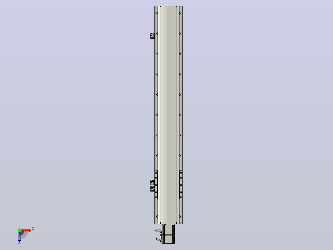 MT136BS半封闭丝杆滑台[MT136BS.L#.750.BC.P40.C3]俯视图