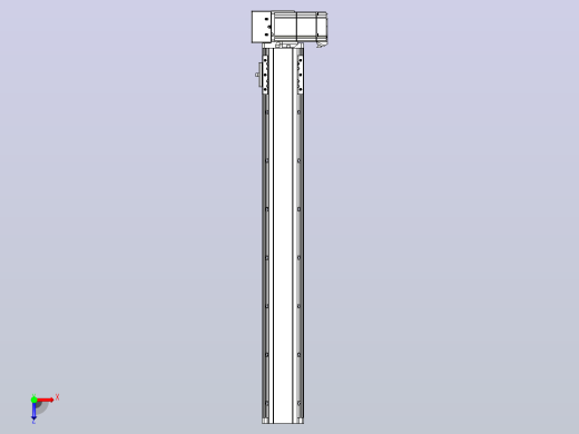 皮带直线轴半封闭可选导轨TPA-HNB-85D-90-L600-RU-C-P20-N3俯视缩略图
