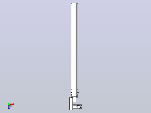 皮带直线轴半封闭可选导轨TPA-HNB-85S-90-L1050-ML-C-P20-N3俯视缩略图