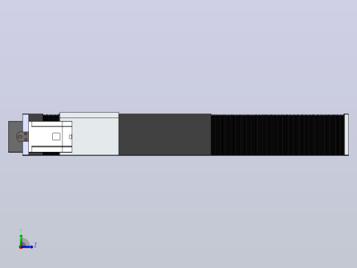DMSF170-LCR风琴罩丝杆模组直线模组（电机左折）[DMSF170-L05S500-DT400-A2U-LCR-P5]左视缩略图