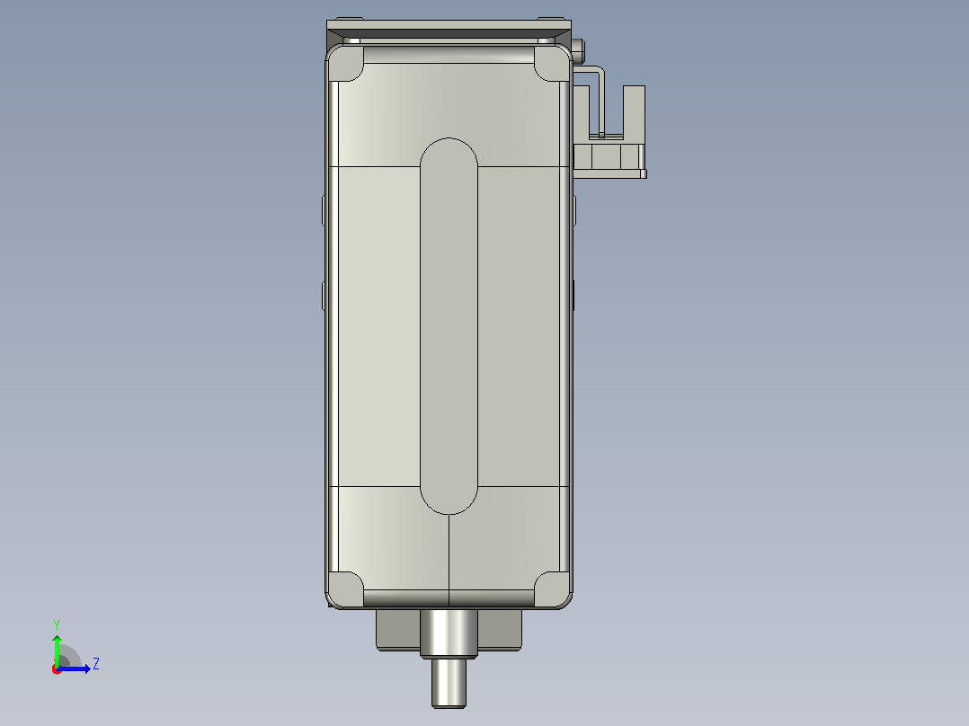 GTH4-L#-500-BM-M05-C3 GTH4内嵌式螺杆滑台 电机后折 TOYO模组左视图