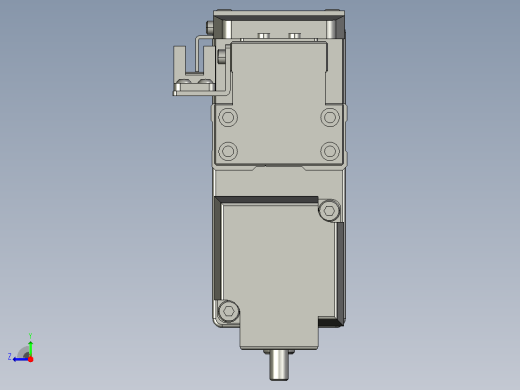 GTH4-L#-500-BM-M05-C3 GTH4内嵌式螺杆滑台 电机后折 TOYO模组右视缩略图