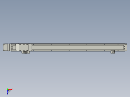 GTH4-L#-500-BM-M05-C3 GTH4内嵌式螺杆滑台 电机后折 TOYO模组俯视缩略图