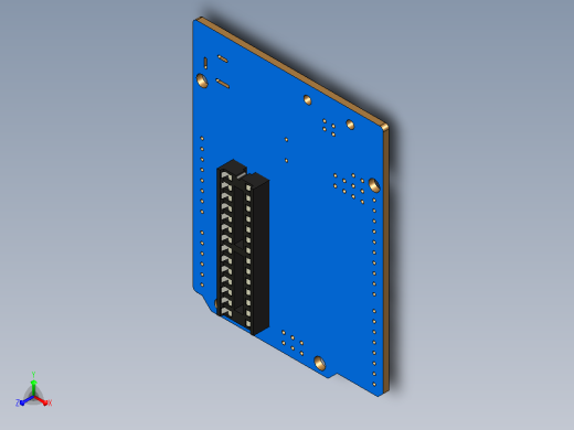 插座Arduino PCB visualisation主视缩略图