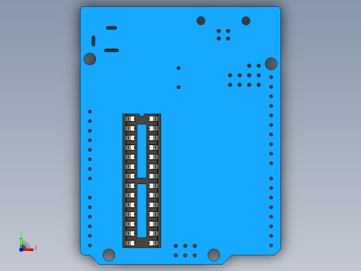插座Arduino PCB visualisation前视缩略图