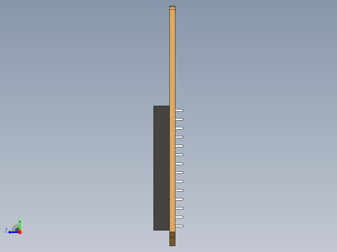 插座Arduino PCB visualisation右视图