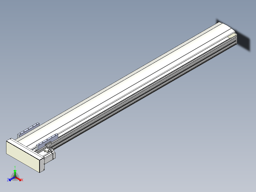 日规模组半封闭丝杆TPA-HNR-202D-2510C-L1700-MR-C-P75-N3正等轴测图