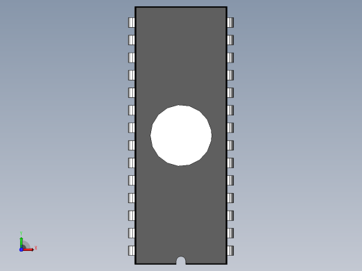 电子器件DIP 28 IC with 0_350in Window前视缩略图