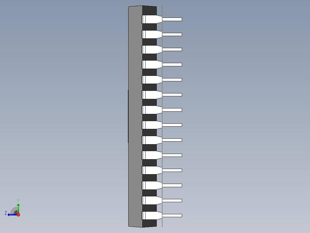 电子器件DIP 28 IC with 0_350in Window右视图