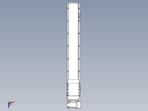 机器人皮带驱动直线轴TPA-GCB-150-P80-L850-RU-M75-N3俯视缩略图