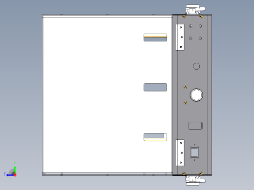导通测试治具3D模型图纸 Solidworks设计右视缩略图