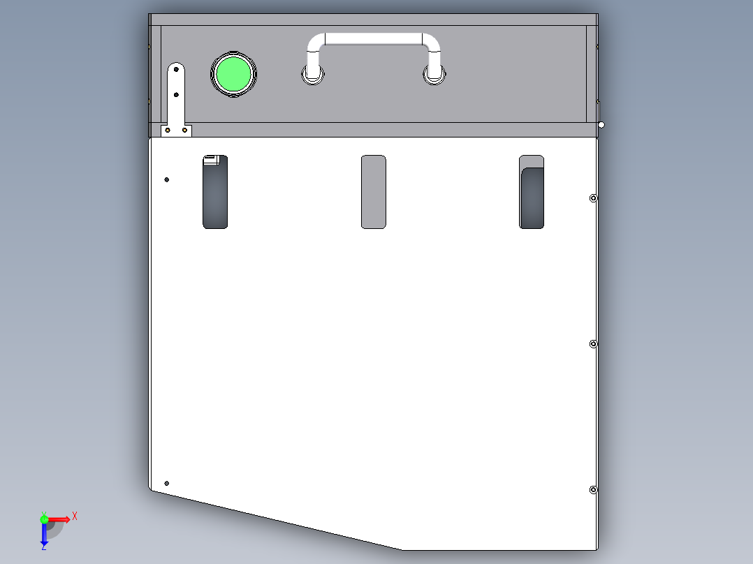 导通测试治具3D模型图纸 Solidworks设计俯视图
