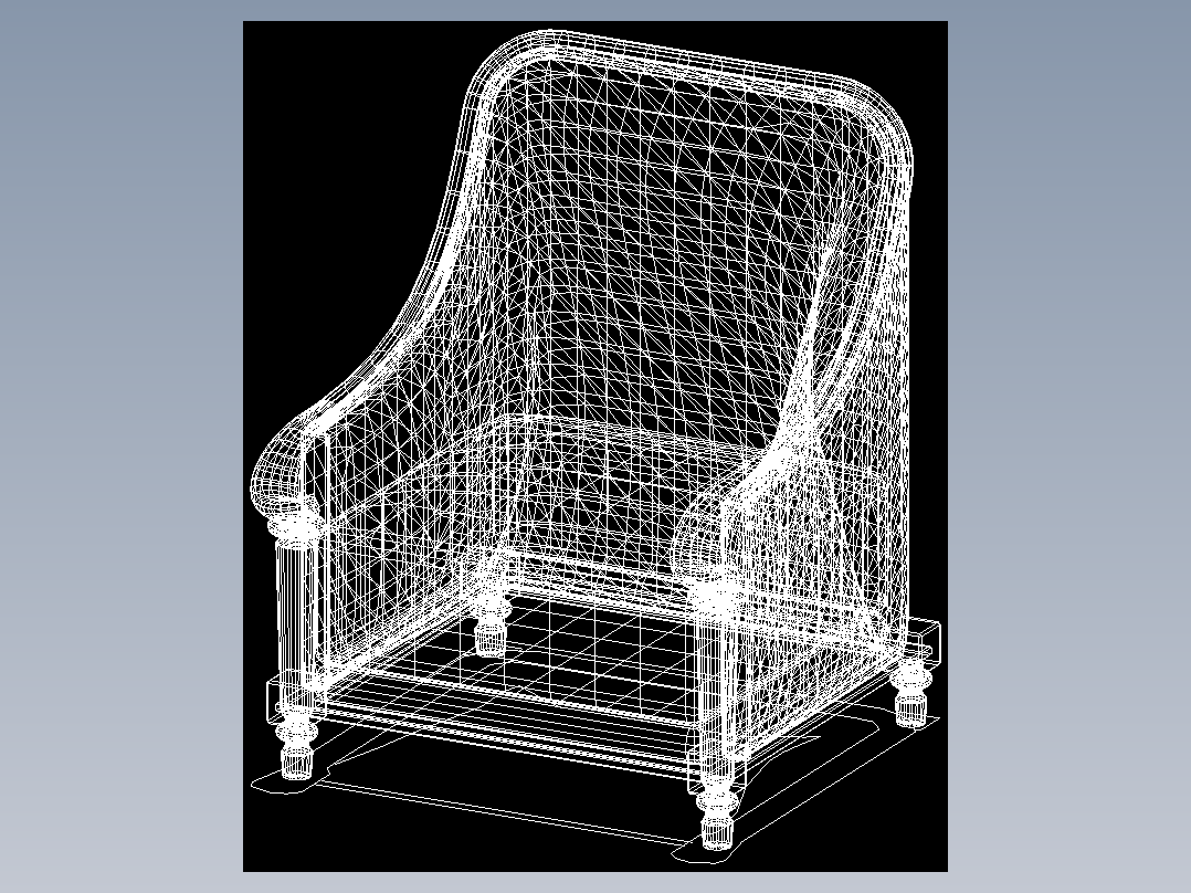 室内家具和灯具等的模型十二-K-S38-1