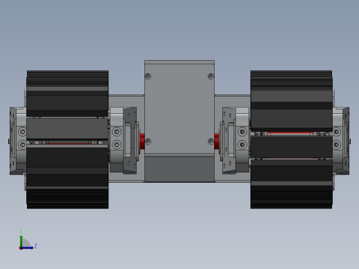 移动履带式救援机器人底盘3D模型图纸 Solidworks设计左视缩略图