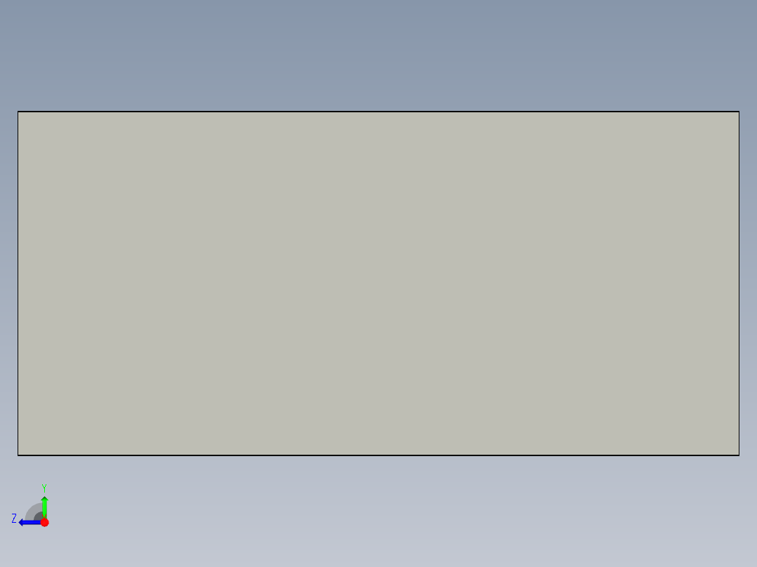 双拉门文件柜3D模型右视图