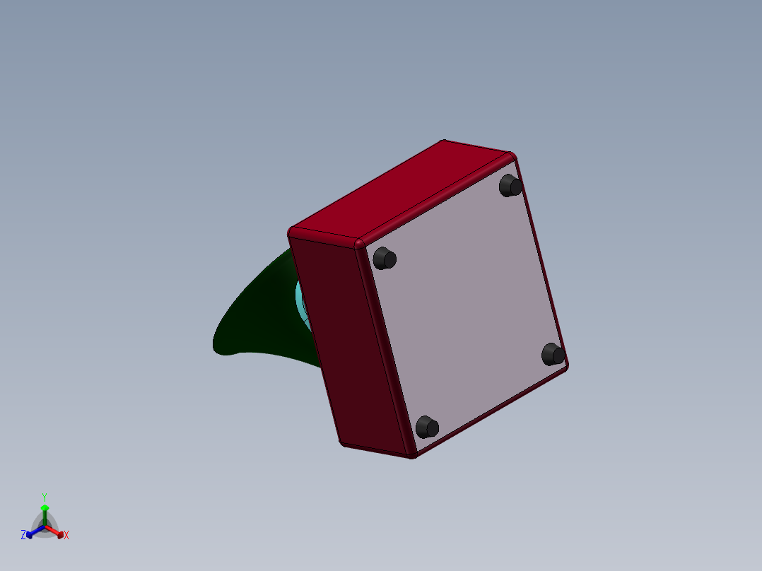 留声机正等轴测图