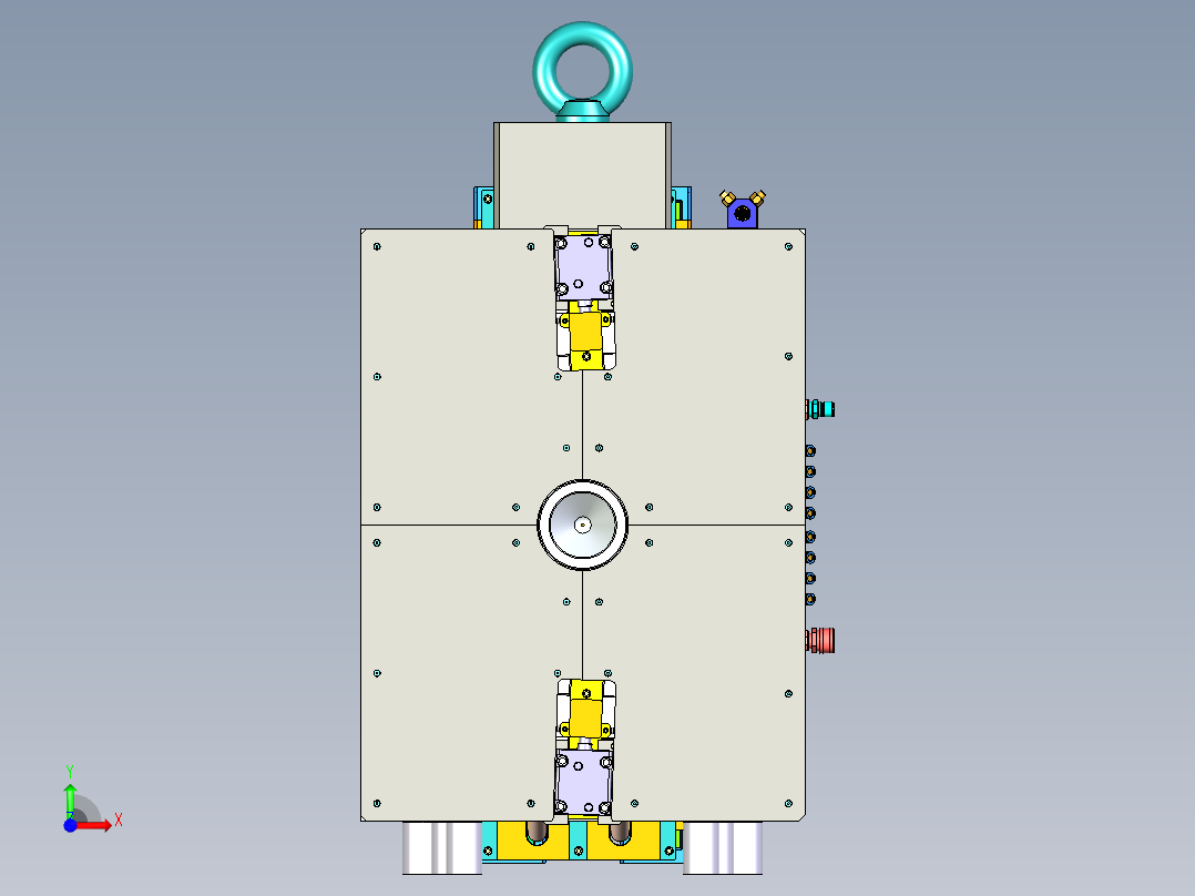 汽车某零部件大型模具前视图