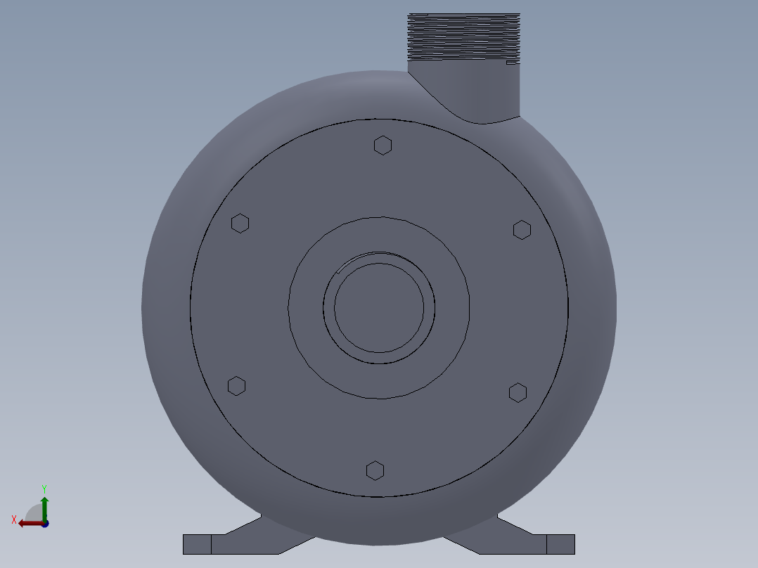 XBD型消防泵后视图