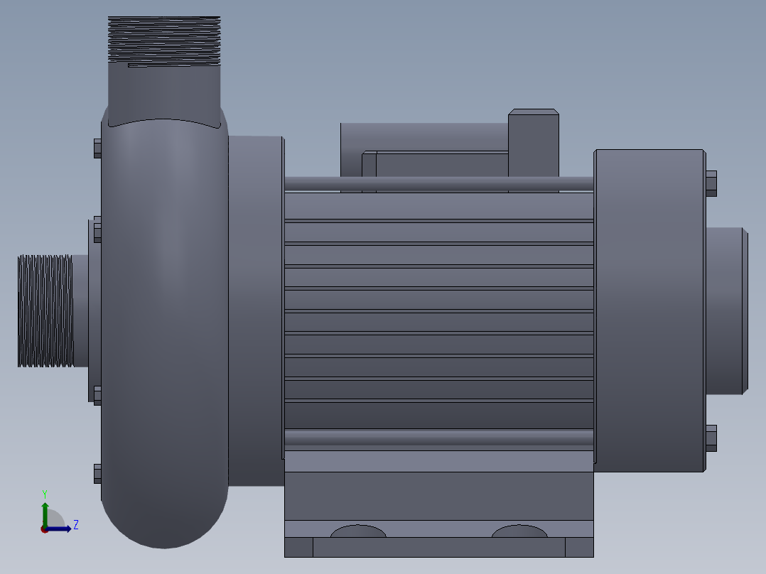 XBD型消防泵左视图