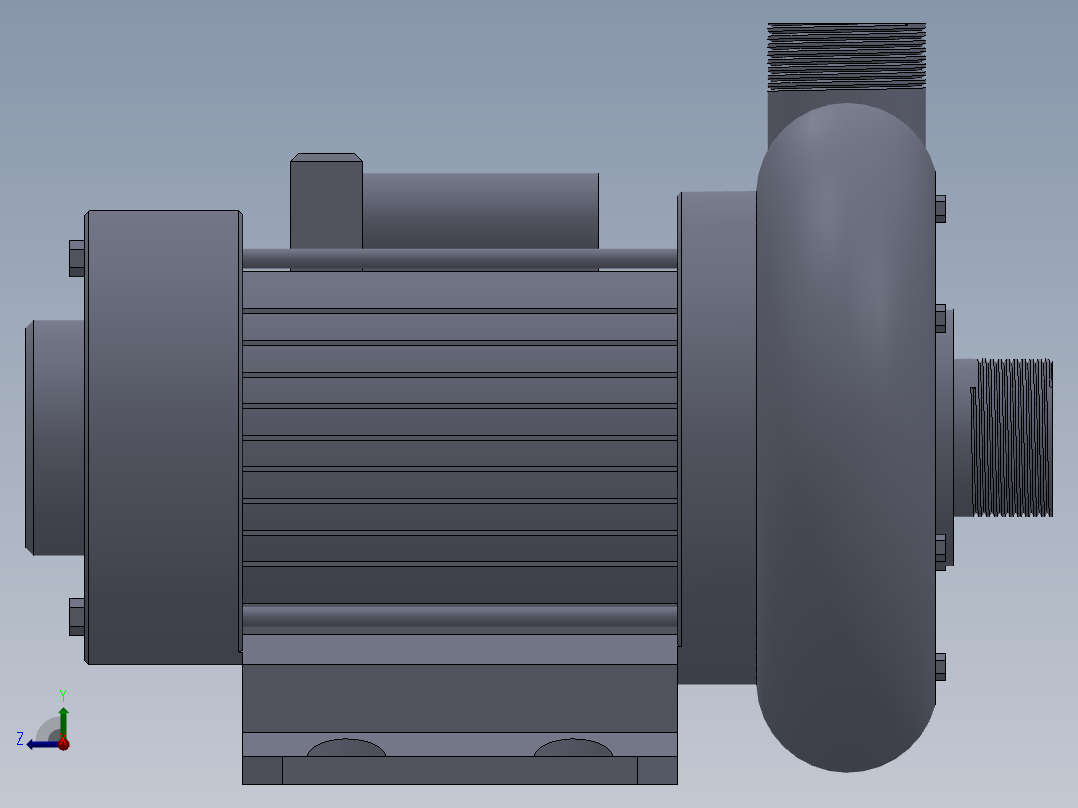XBD型消防泵右视图