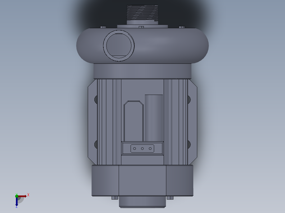 XBD型消防泵俯视图