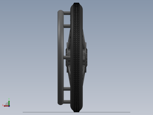 站立电动轮椅3d图纸 站立两用SW设计图纸 坐立两用电动轮椅3d模型后视缩略图