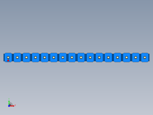 彩色公头100mil（2.54mm）系列-DS1021_blue_1x16p_100mil_Type43_rev1.0前视缩略图
