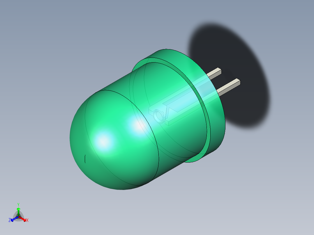 LED_Round_Green3_D10.0mm主视图
