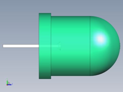 LED_Round_Green3_D10.0mm左视缩略图