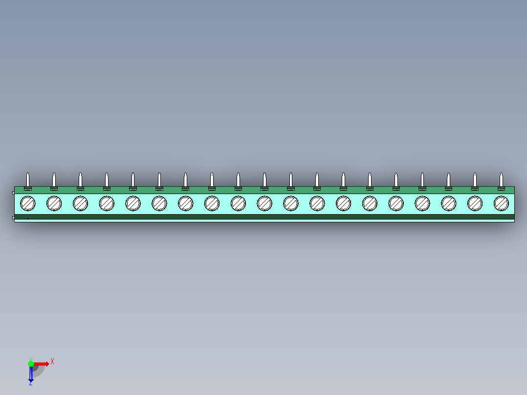 DEGSON DG128 系列 5.07.5mm 接线端子-DG128R-7.5-19P-14-00AH俯视图