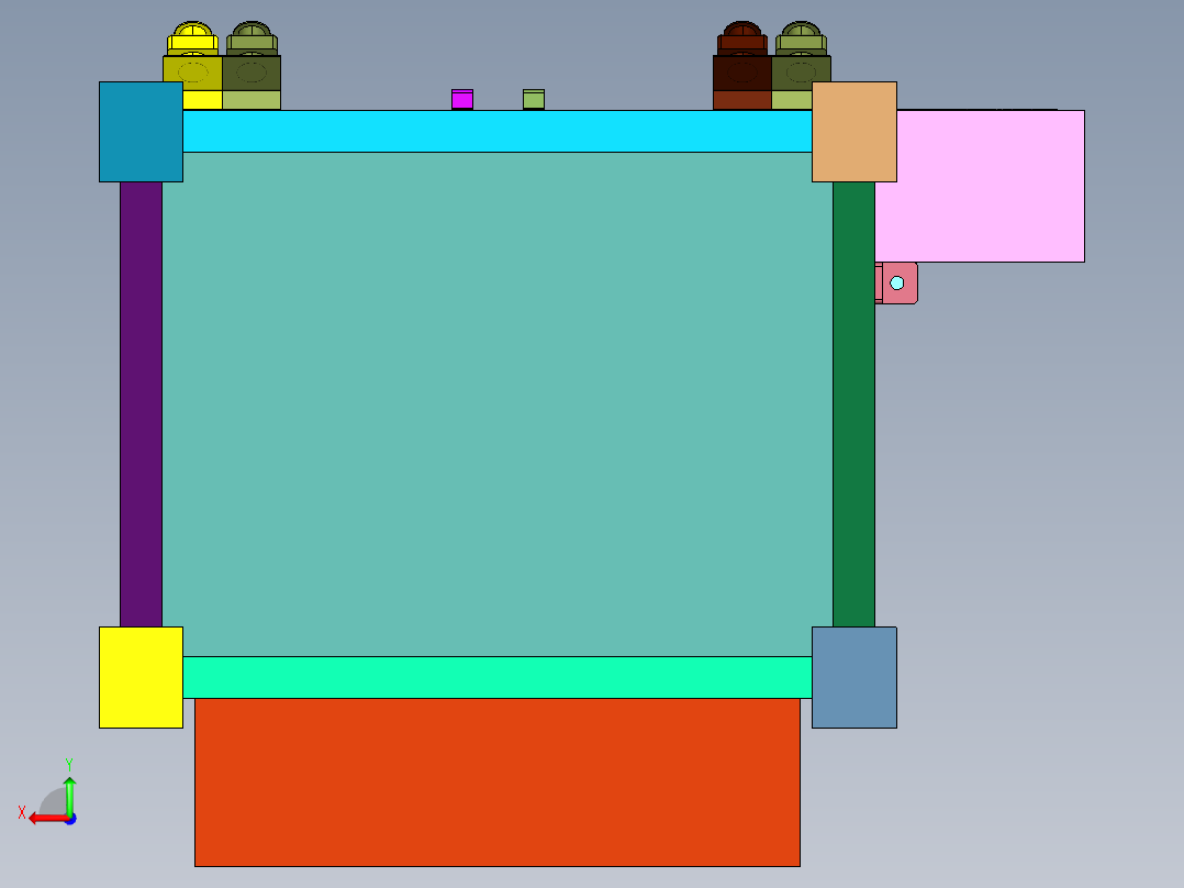 微流空气泄漏试验机后视图
