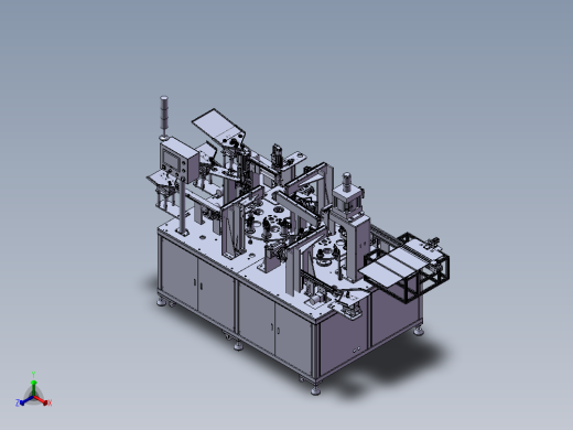 汽车油封工件组装机正等轴测缩略图