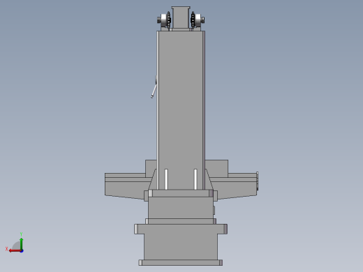 铣床模型设计后视缩略图