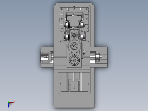 铣床模型设计俯视缩略图