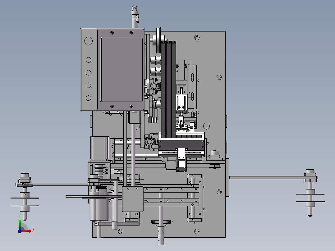 检测包装机前视图
