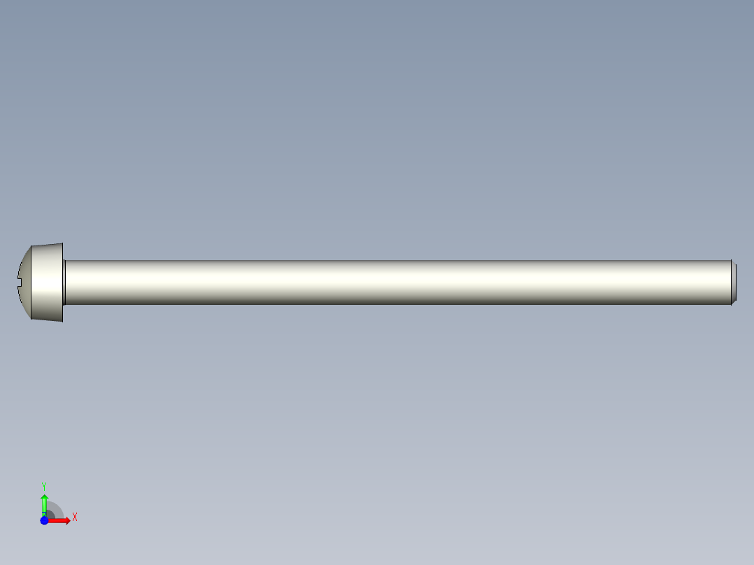 Cross_recessed_head-M4-60-30-4-7-3.5.stp螺钉-前视图