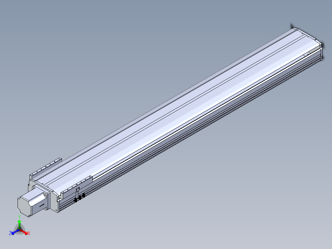 东锦丝杆传动-直线滑台模组DH270-C-L10-S2000-BC-T1000W-C3主视图