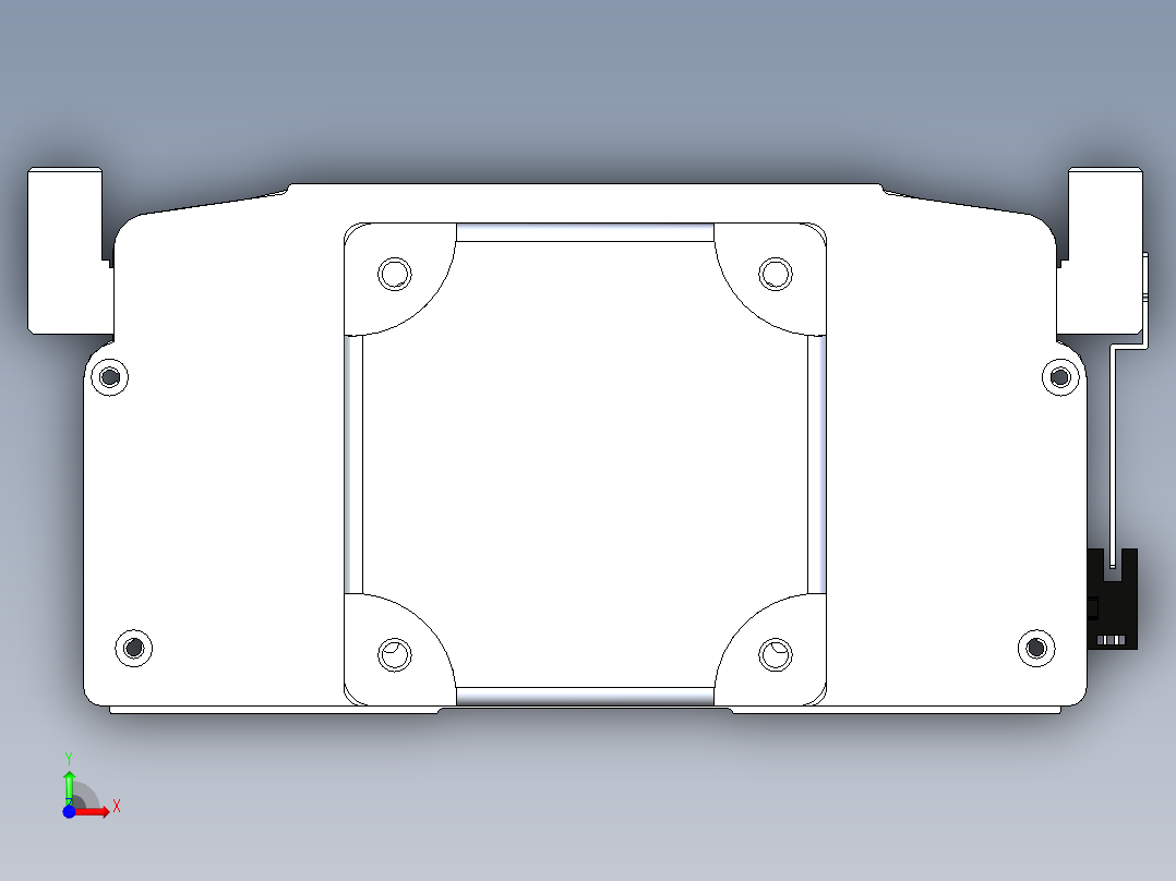 东锦丝杆传动-直线滑台模组DH270-C-L10-S2000-BC-T1000W-C3前视图