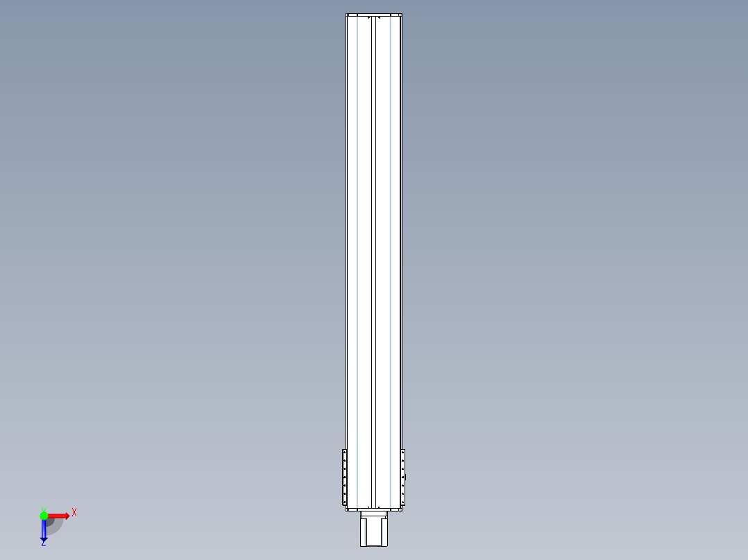 东锦丝杆传动-直线滑台模组DH270-C-L10-S2000-BC-T1000W-C3俯视图