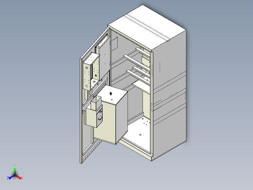 社区直饮水机三维模型主视缩略图