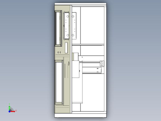 社区直饮水机三维模型前视缩略图