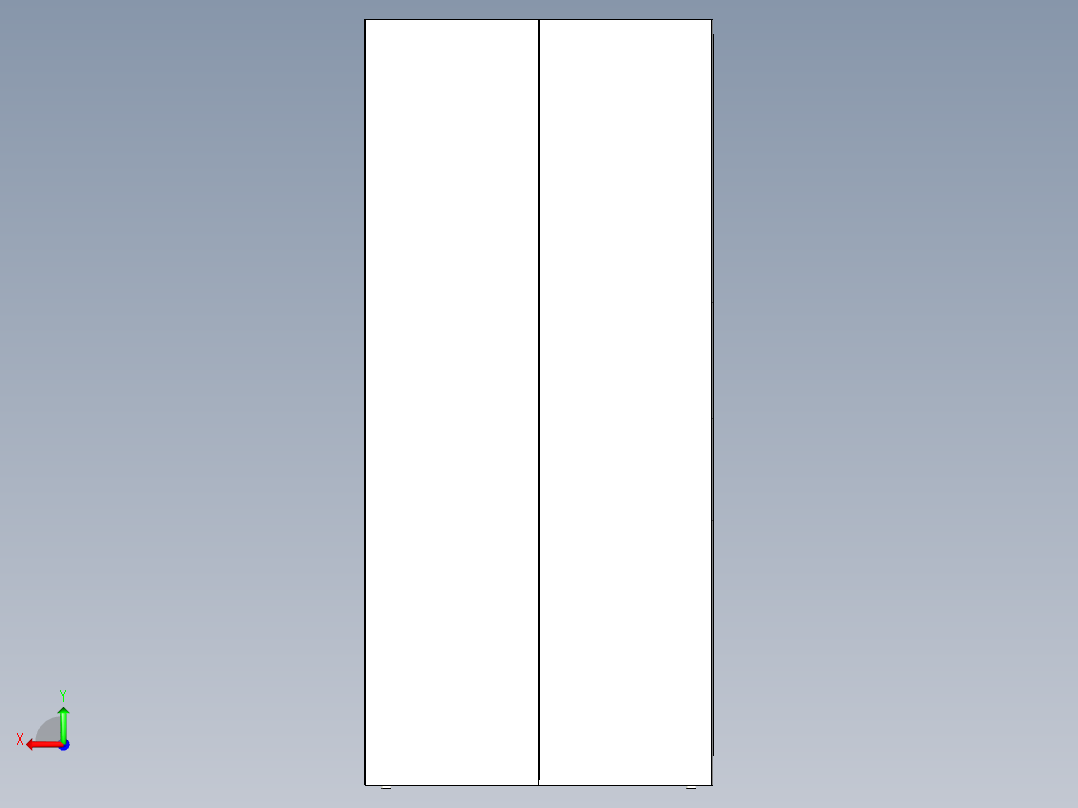 社区直饮水机三维模型后视图