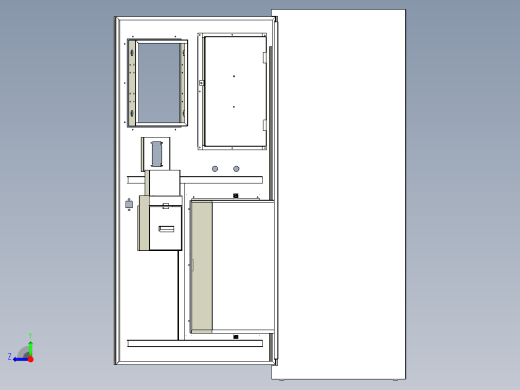 社区直饮水机三维模型右视缩略图