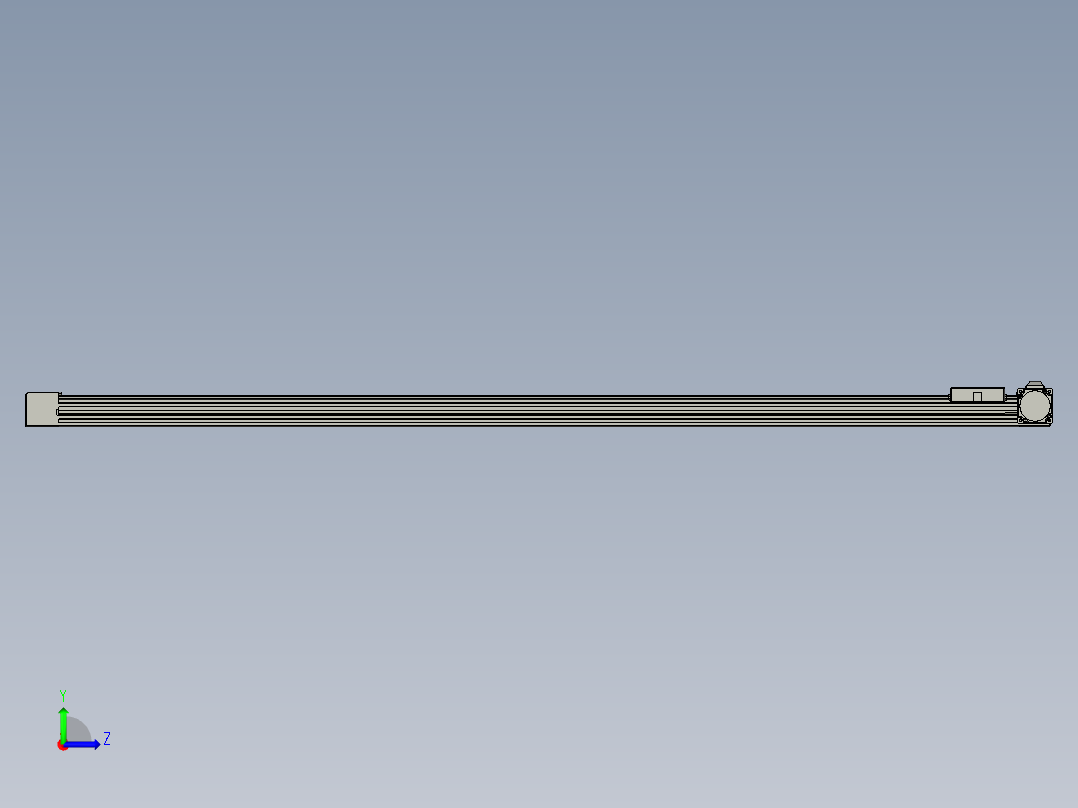 威洛博直线电机模组EB4-L80-S1450-R-57-MS3左视图