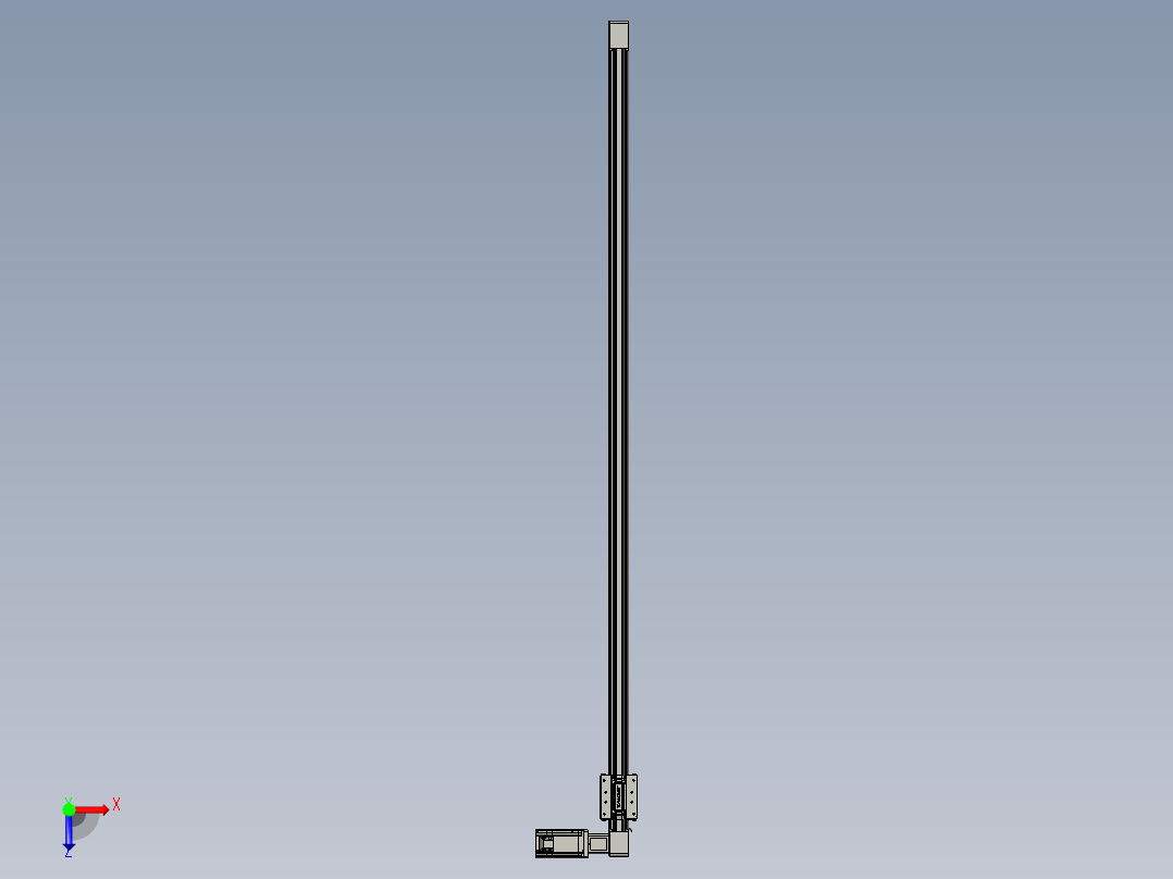 威洛博直线电机模组EB4-L80-S1450-R-57-MS3俯视图