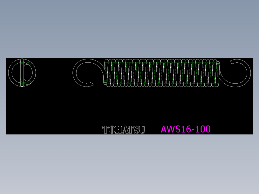 拉伸彈簧AWS.BWS-2D多系列多零件图纸模型