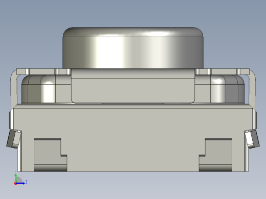 16毫米方形薄型SMD轻触开关左视缩略图