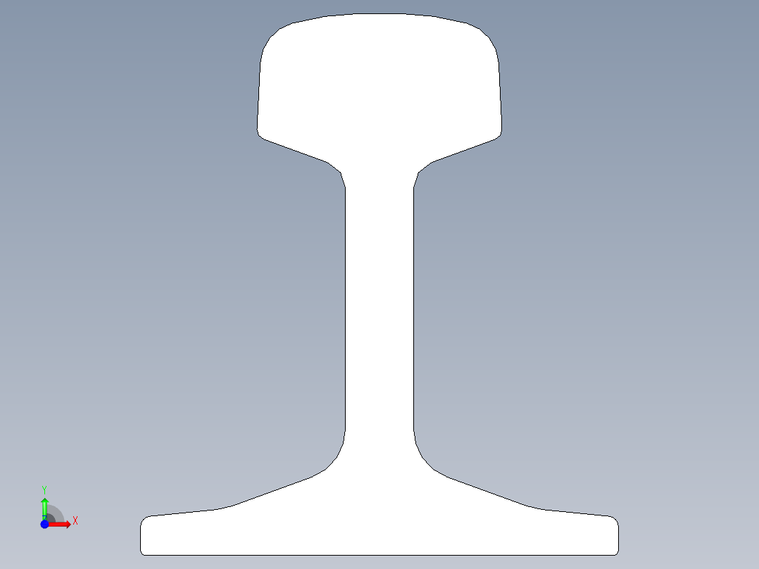 铁路剖面图前视图