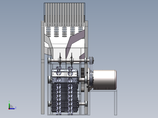板栗分级切口机设计含SW三维图+二维+说明书左视缩略图